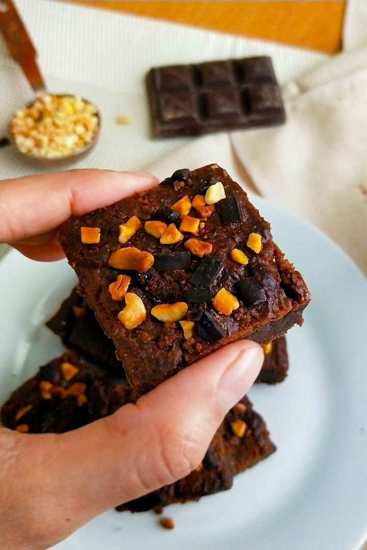 High Protein Chickpea Brownies Get Set Vegan