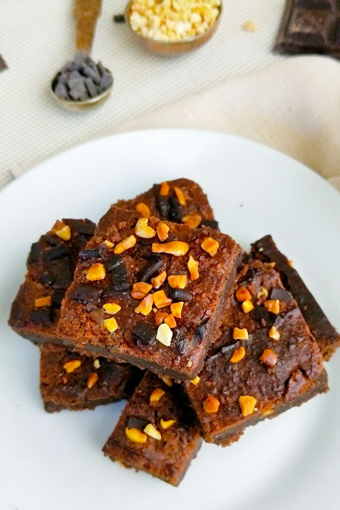 CHICKPEA BROWNIES high protein