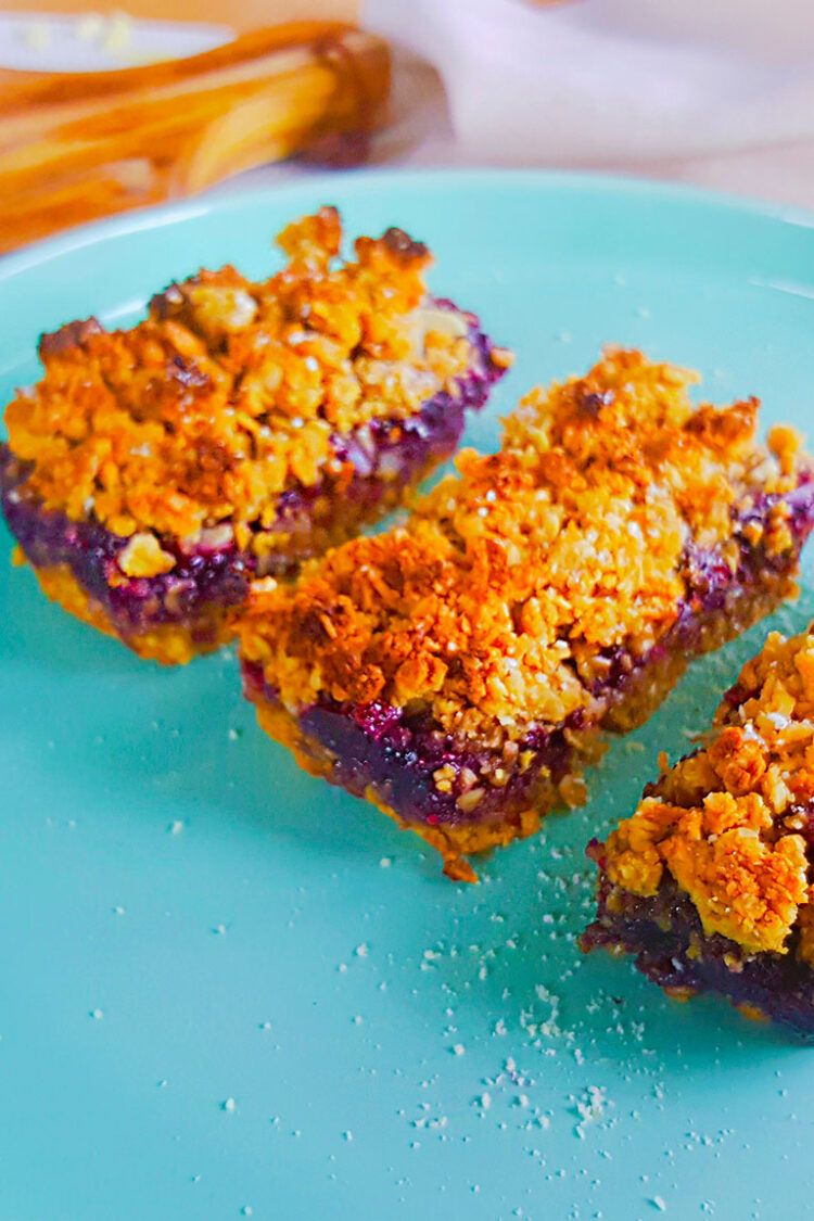 Jam Crumble Bars Get Set Vegan