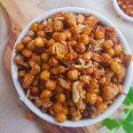 sweet and spicy roasted chickpeas