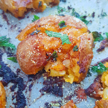 crispy smashed potatoes recipe