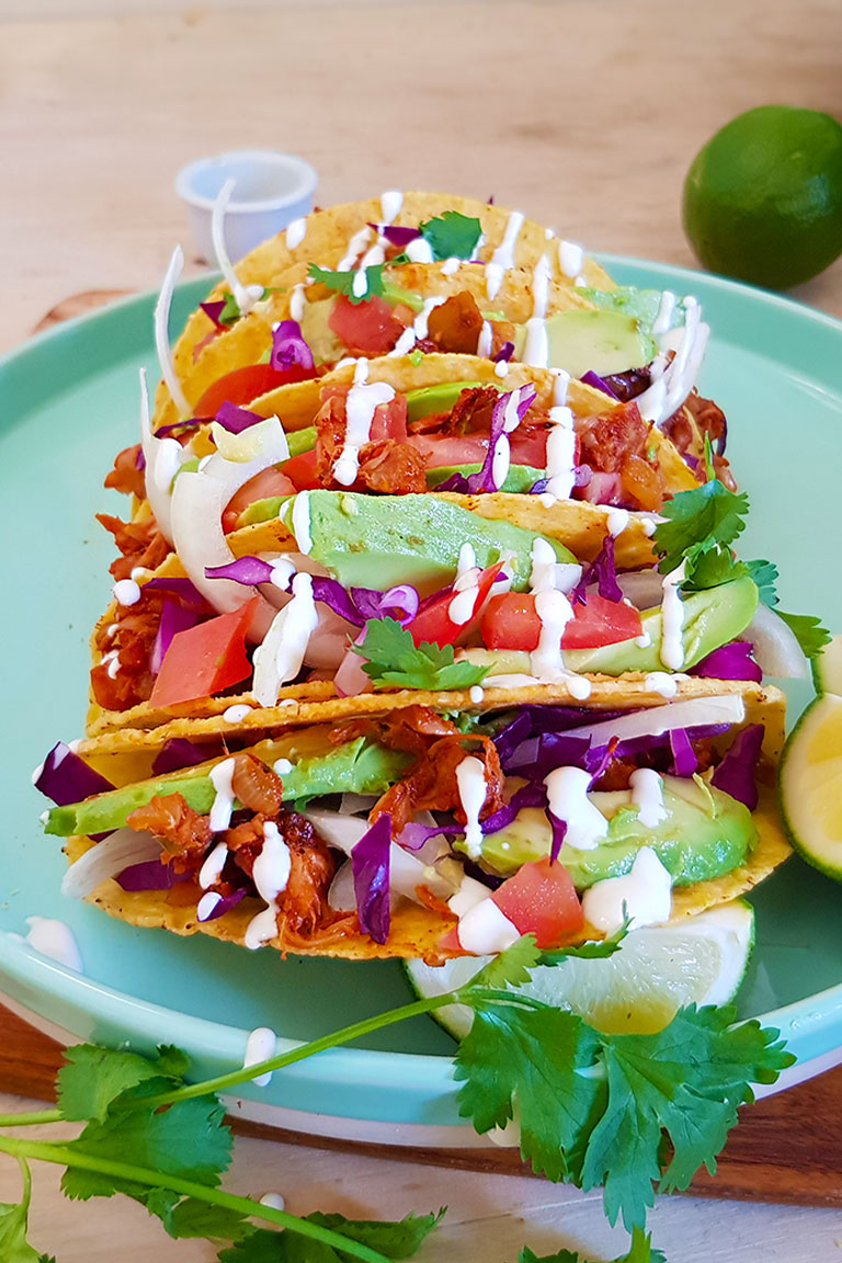 15 Minute Vegan Jackfruit Tacos QUPK