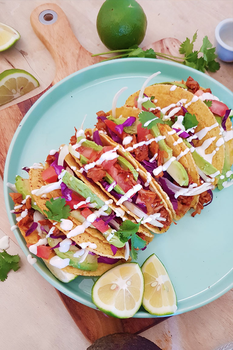 VEGAN JACKFRUIT TACOS – GET SET VEGAN