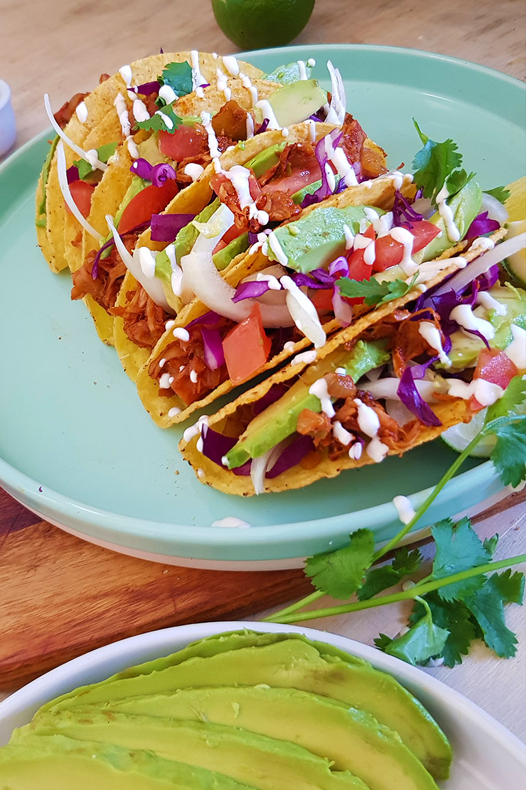 VEGAN JACKFRUIT TACOS – GET SET VEGAN