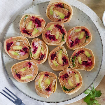 veggie tortilla roll ups