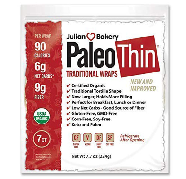 Julian Bakery, Organic Paleo Wraps