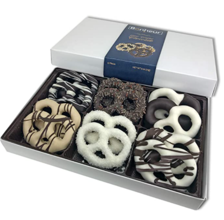 chocolate covered pretzels box 