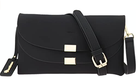 vegan fashion bag with crossbody strap