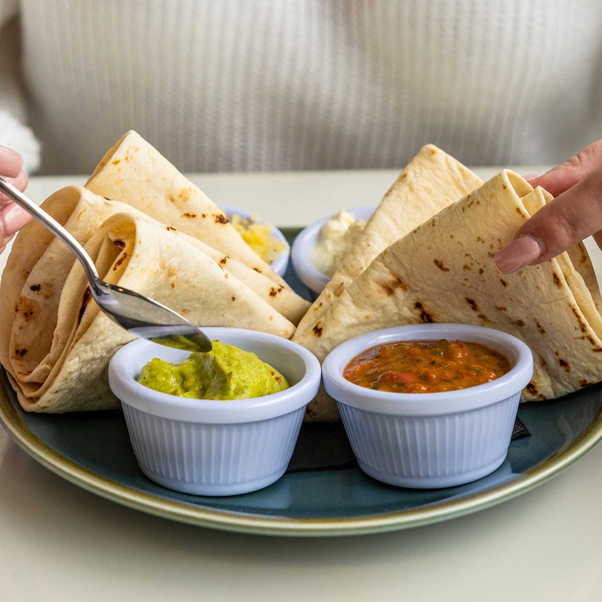 tortillas made with vegan ingredients