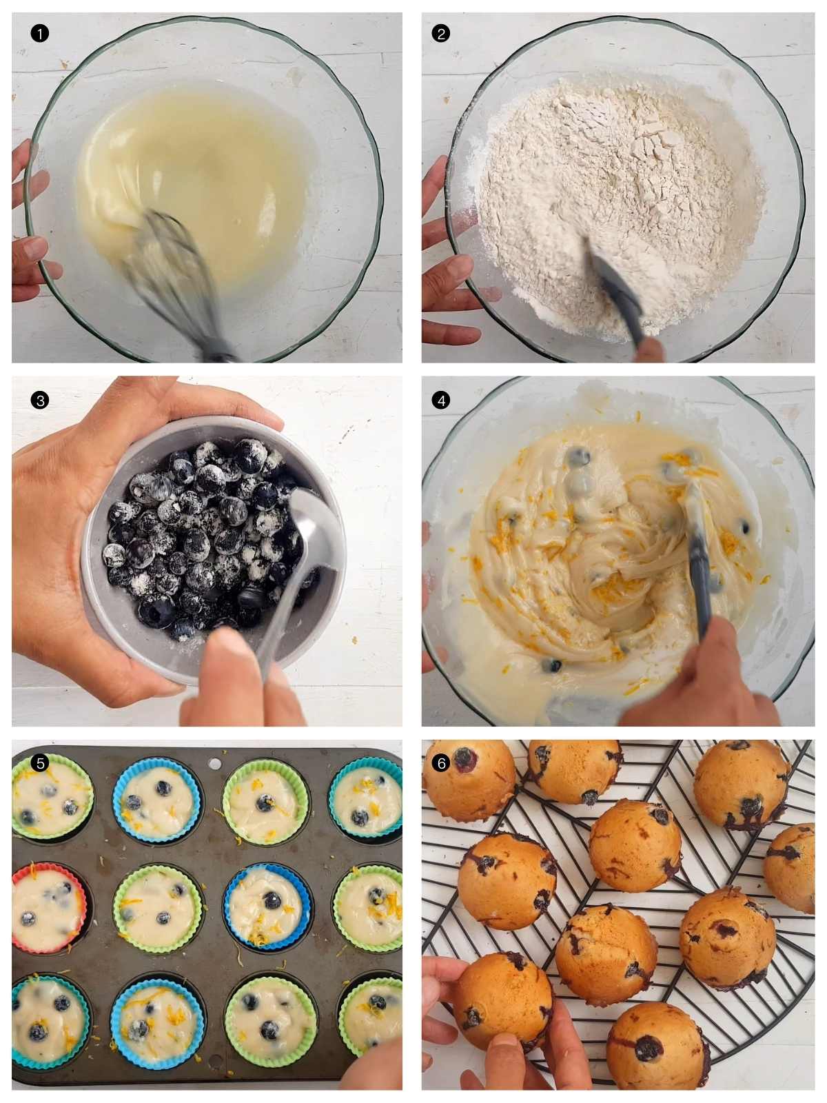 How to make vegan blueberry lemon muffins