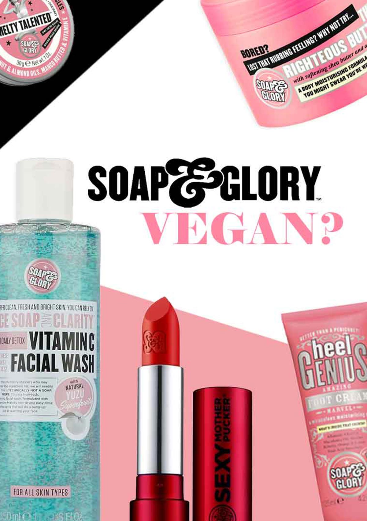 soap and glory vegan products