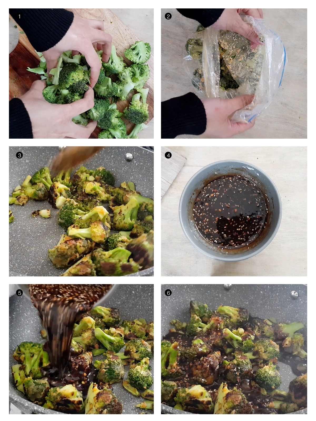 How to make broccoli with garlic sauce step by step process