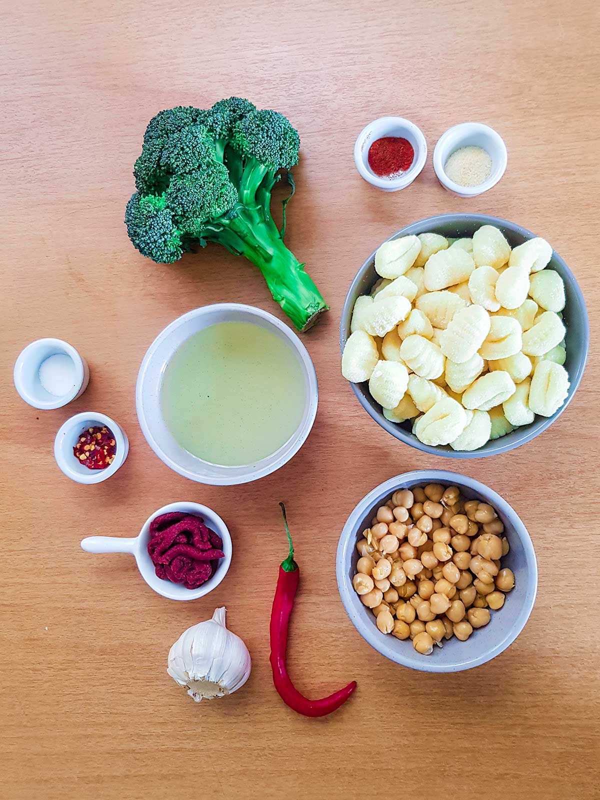 pan fried gnocchi with broccoli ingredients