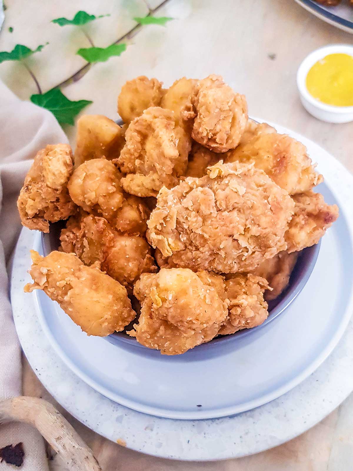 fried cauliflower served in a bowl