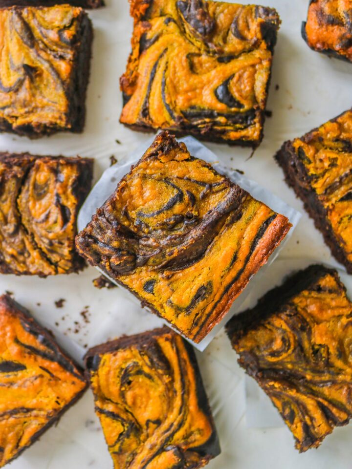 vegan pumpkin brownies 