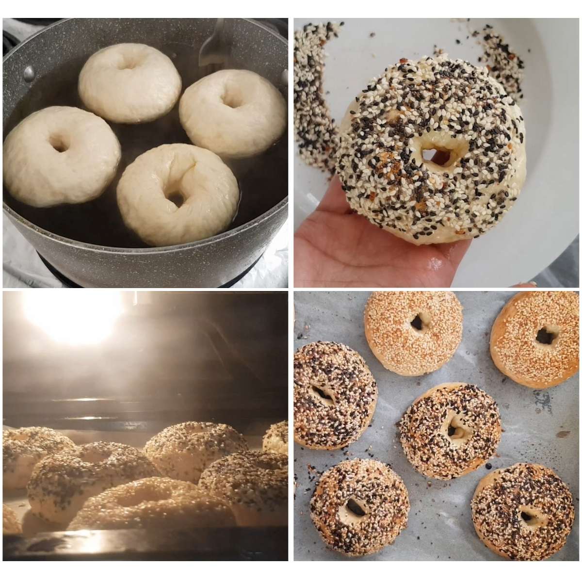 boiling and baking the bagels
