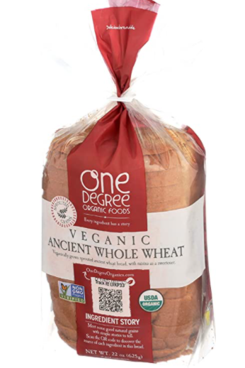 One Degree Ancient Whole Wheat Bread 
