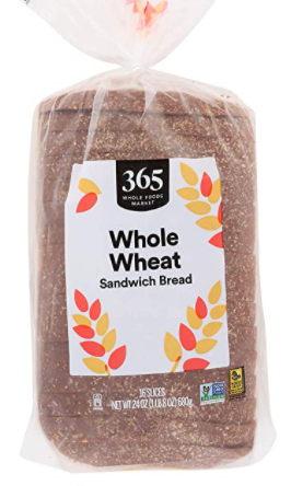 365 Whole Wheat Sandwich Bread 
