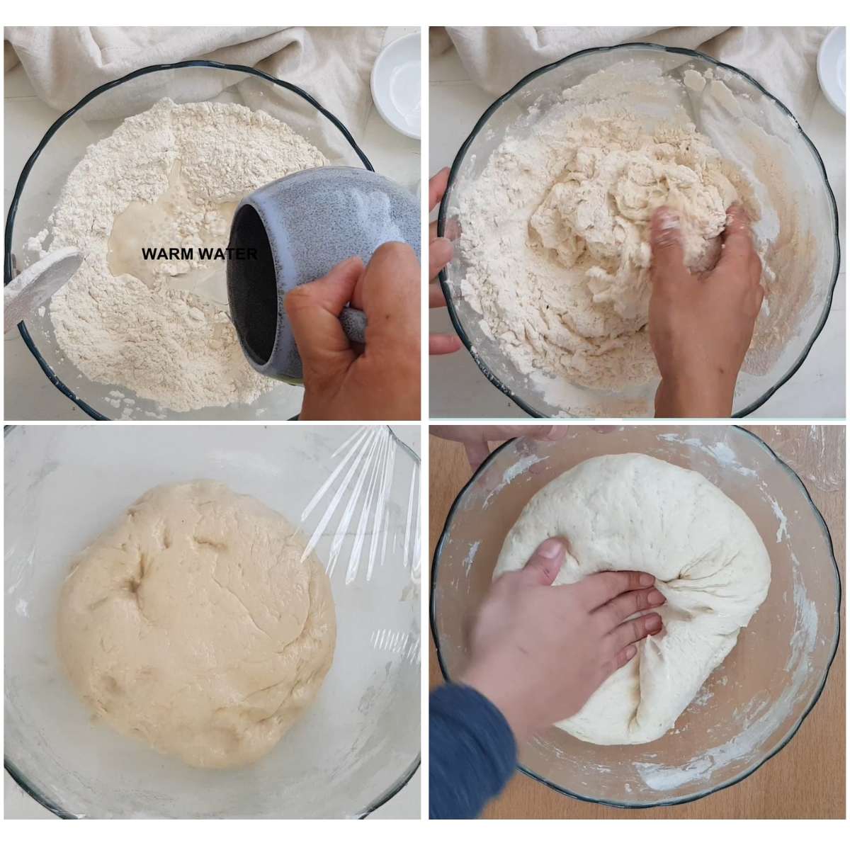 how to make dough for bagels process shots