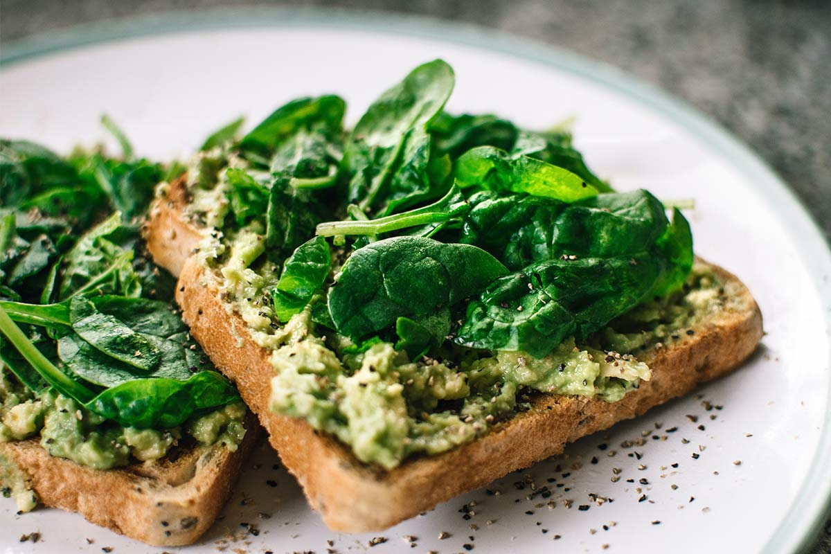 avocado toast made with vegan bread