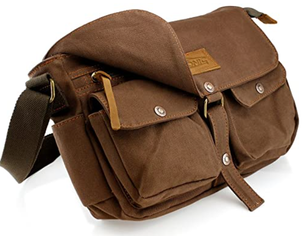 men vegan messenger bag