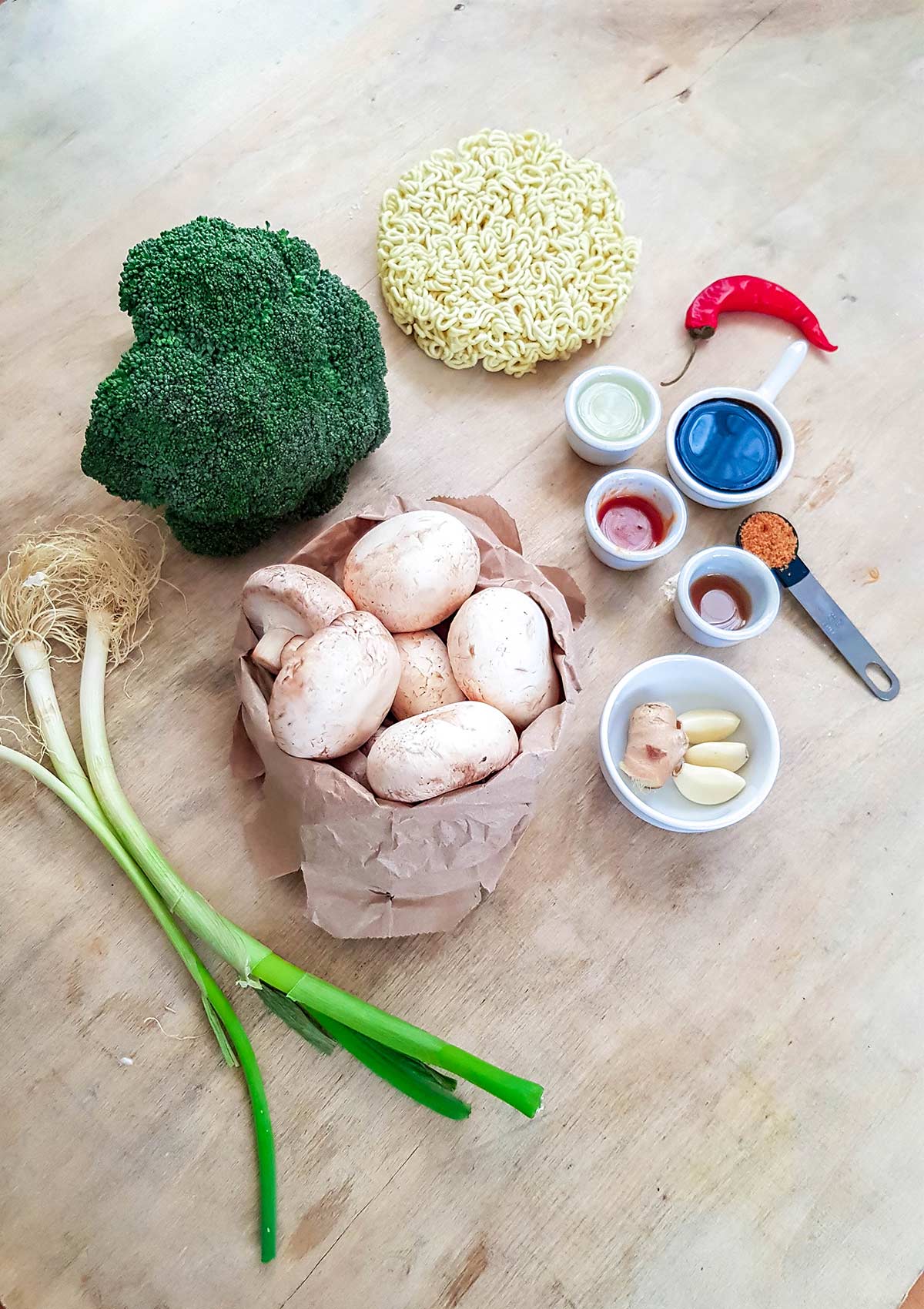 Ramen stir fry vegan ingredients