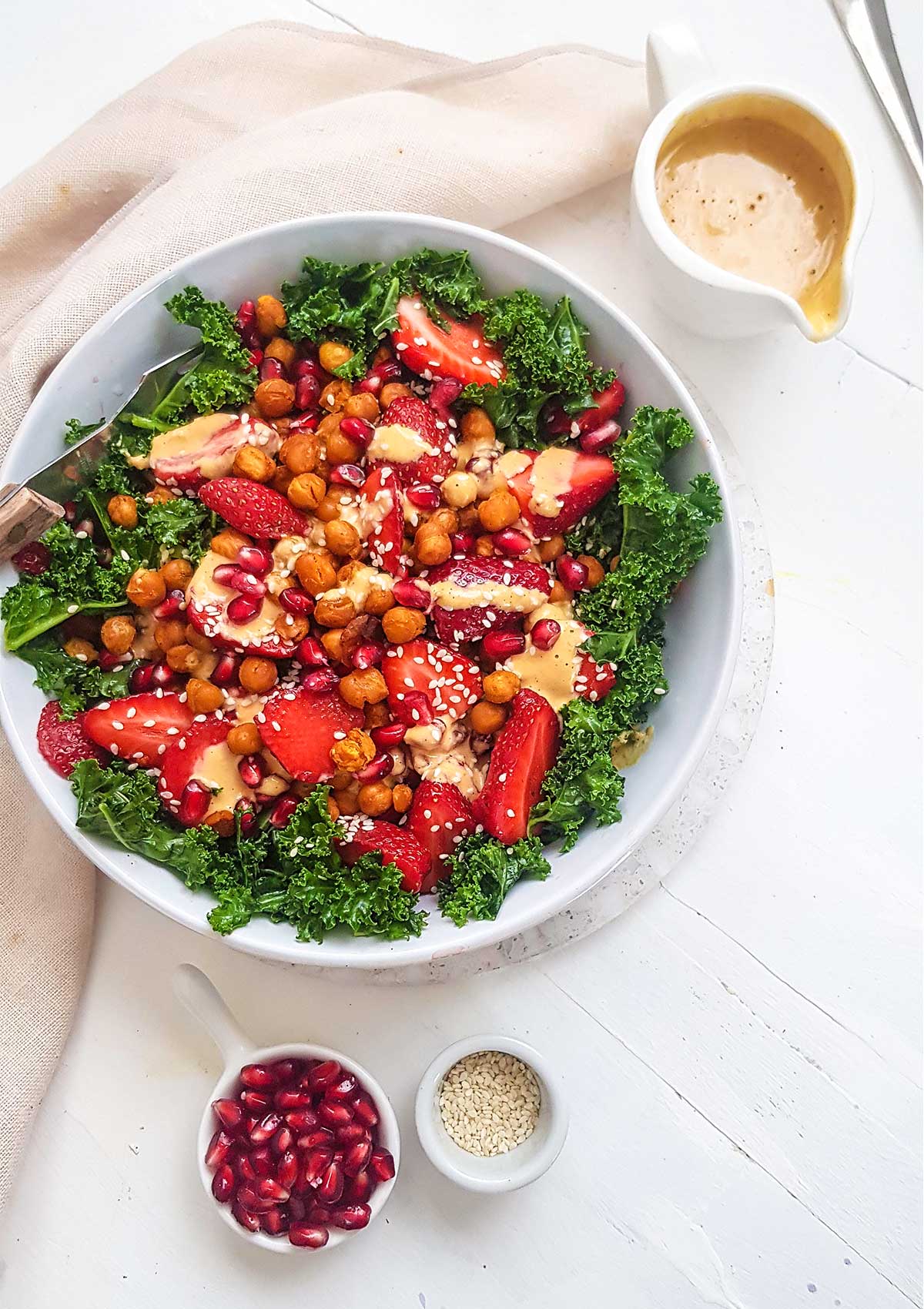 complete assembled kale salad