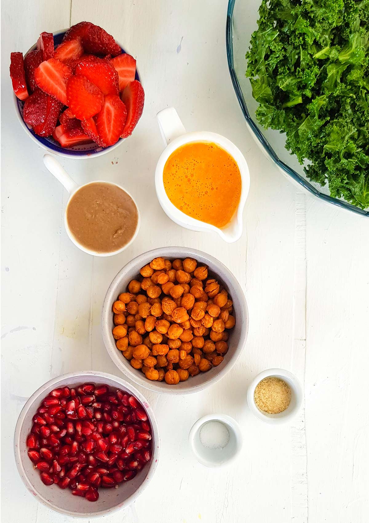 ingredients to make kale salad