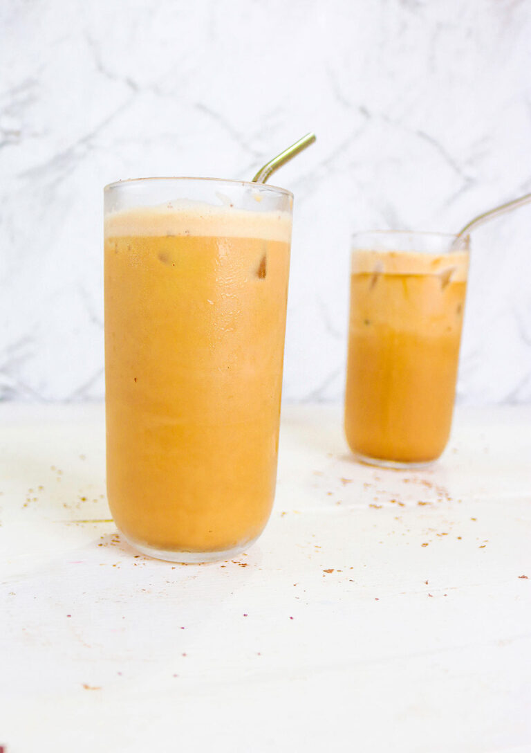 Iced Oat Milk Latte Get Set Vegan