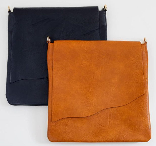 flap messenger bag in two colors 