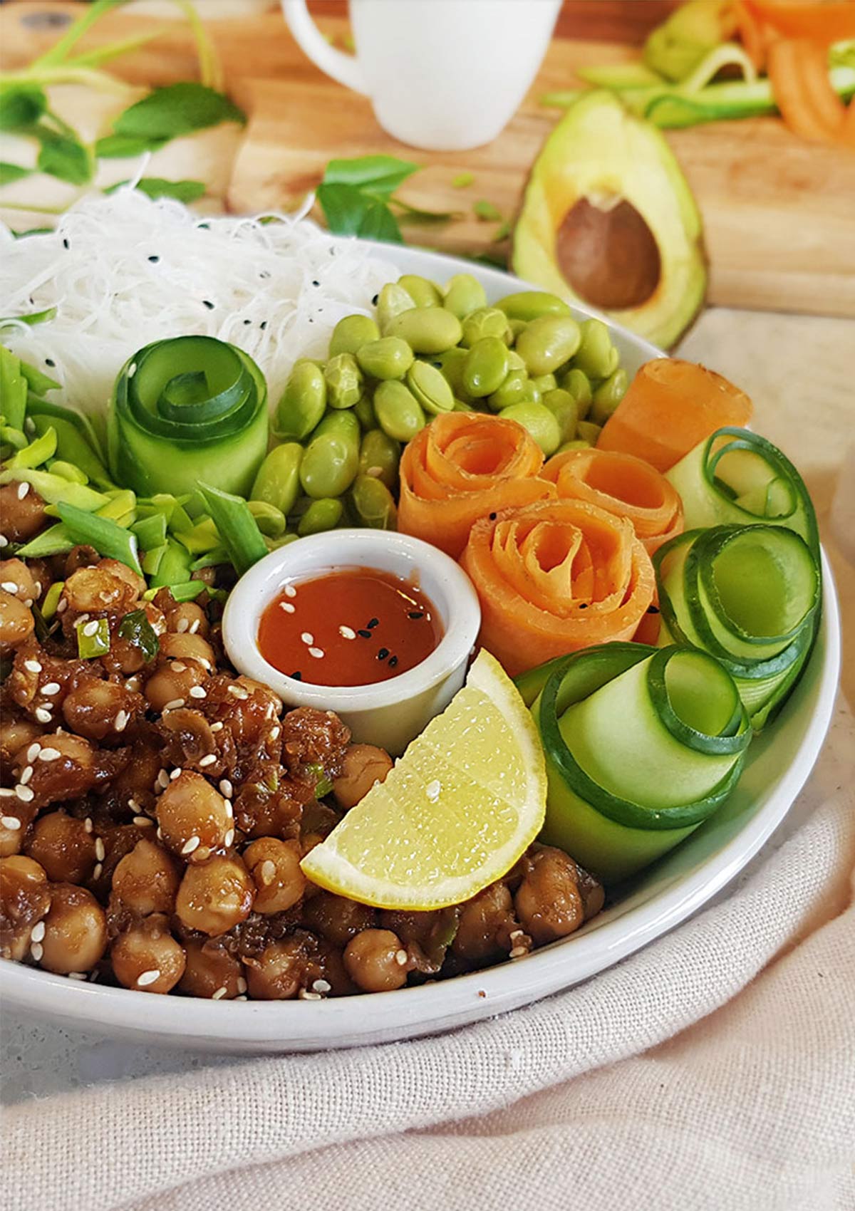 No Tofu vegan poke bowl