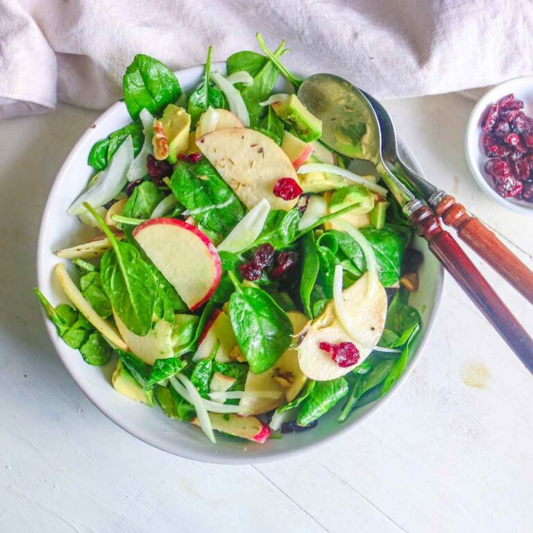 Vegan Spinach Salad – Get Set Vegan