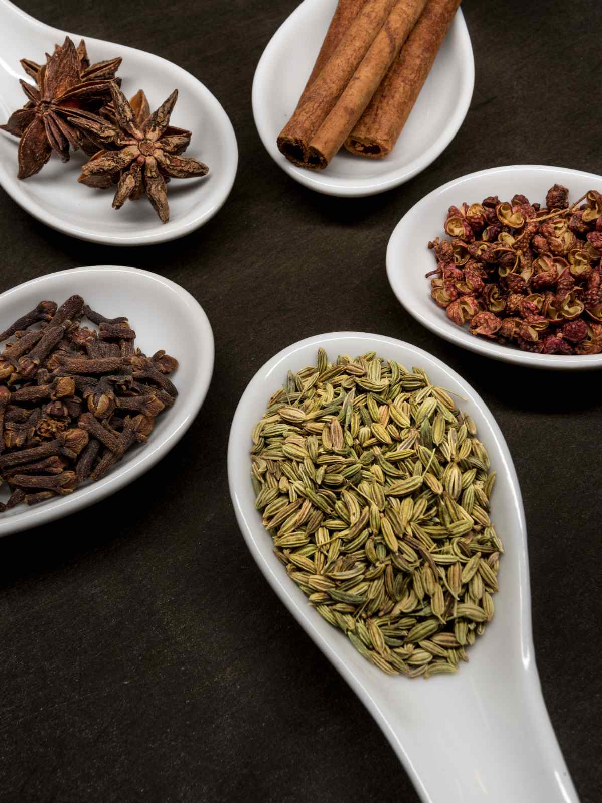 Five spice powder ingredients,