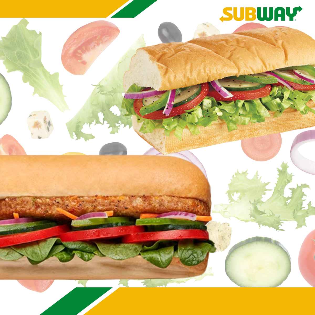 Veggie Delite and Veggie Patty subs.