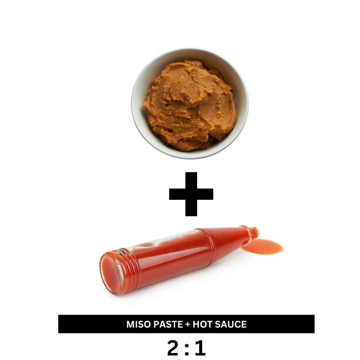 Miso paste and hot sauce as a gochujang substitutes.