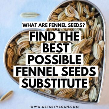 Fennel seeds in a heart shaped box